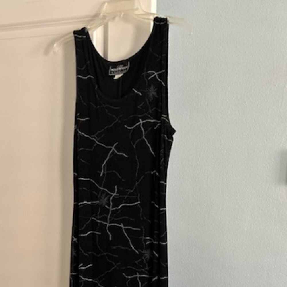Vintage 90's Molly Malloy Maxi Sleeveless Stretchy Dress, Size 10